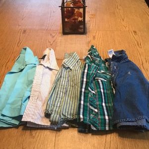 Bundle of 5 toddler boy dress shirts